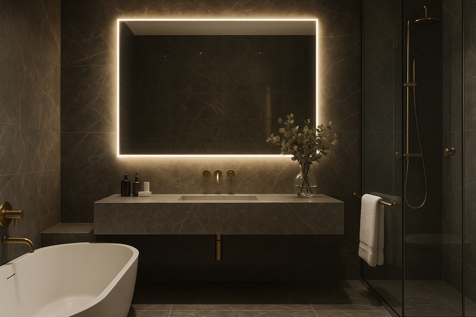 Luxurious bathroom renovation in Houston