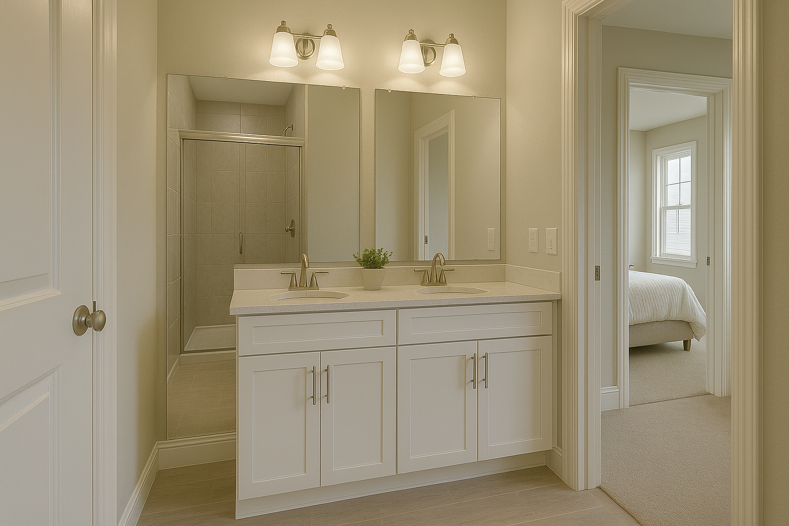 Jack and Jill Bathroom Renovation in Houston