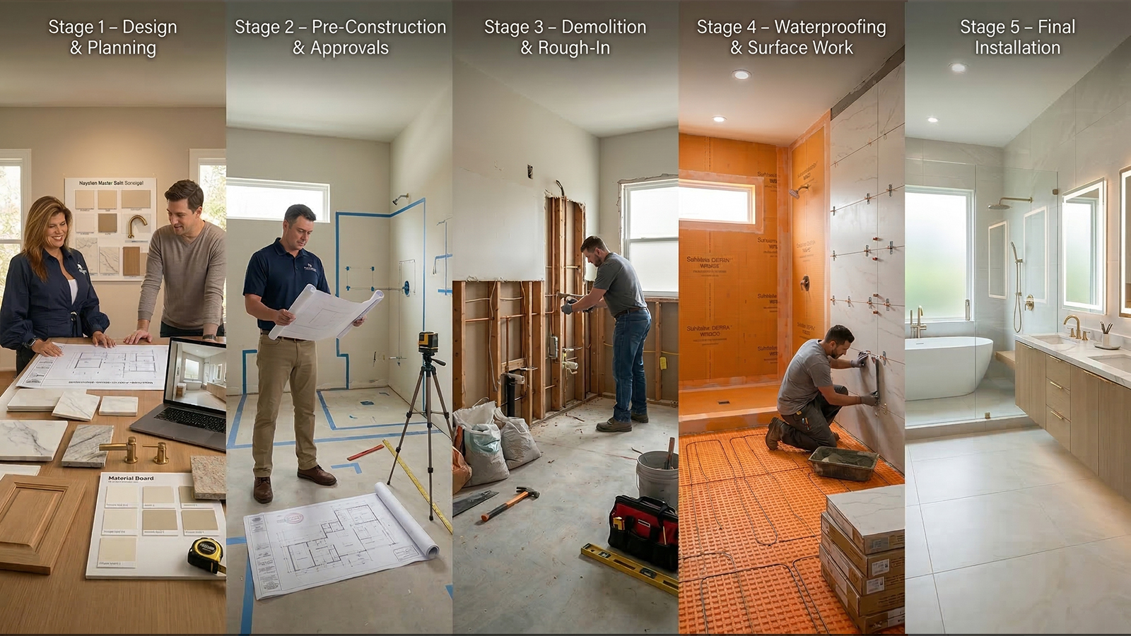 5 Stages of Master Bath Redesign 5 Stages of Master Bath Redesign