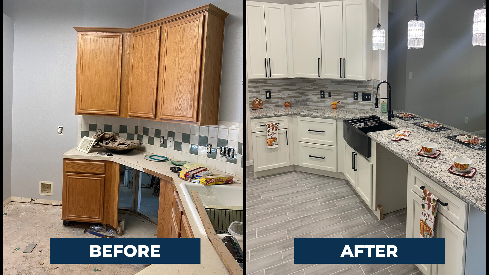 Houston Small Kitchen Remodel Before and After