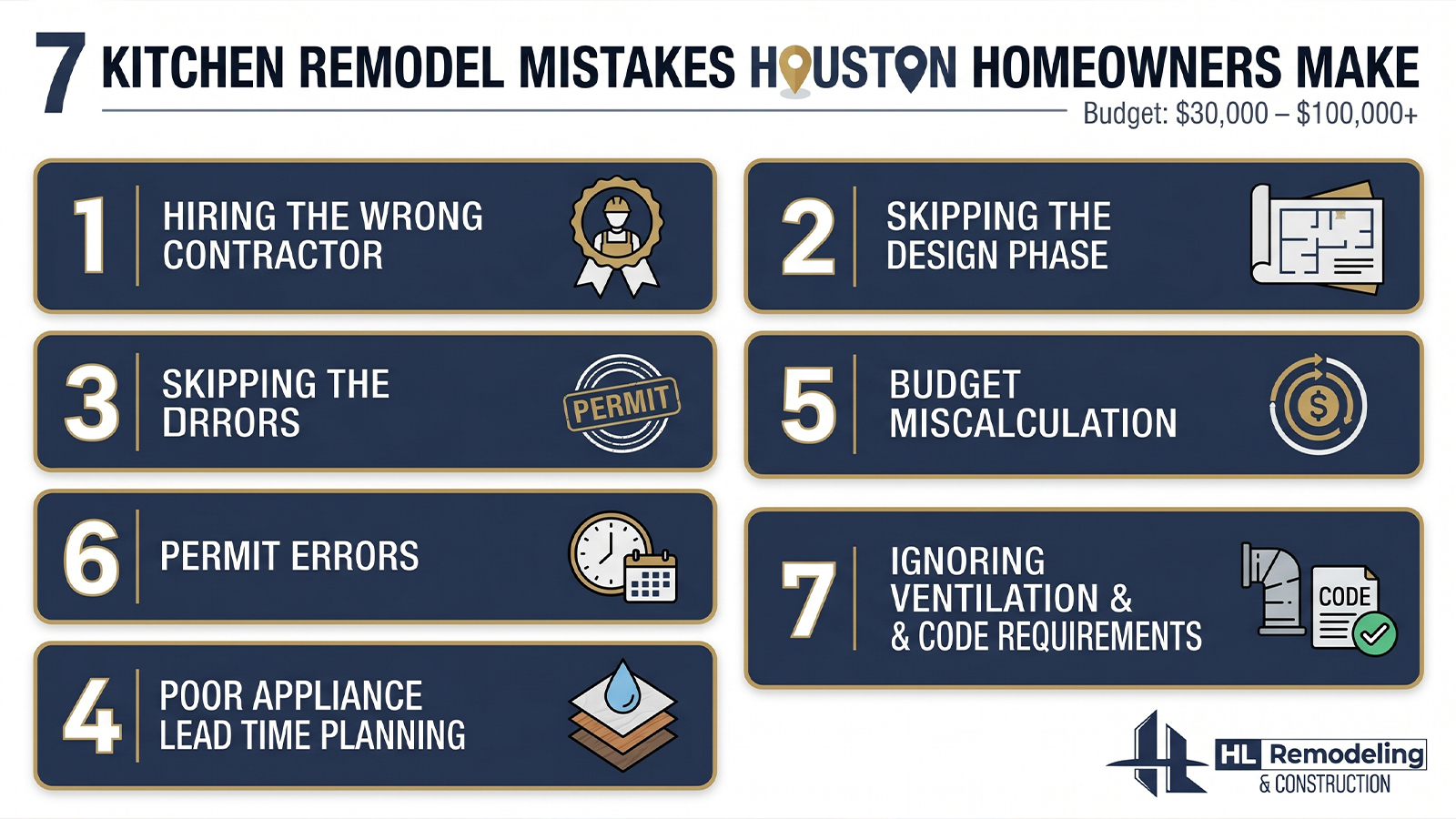 7 Kitchen Remodeling Mistakes Houston Home Owners Make
