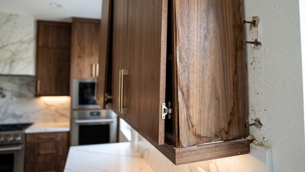 Kitchen Cabinet Falling Apart in Briarpark in Houston