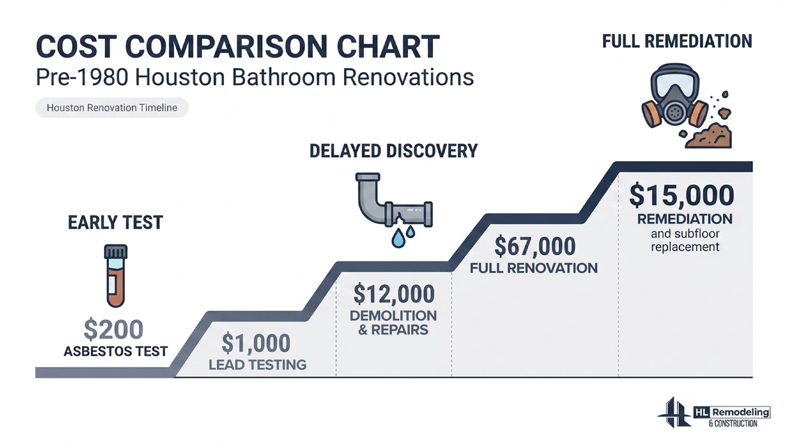 Cost Comparison Chart Pre 1980 Houston Bathroom Renovations Cost Comparison Chart Pre 1980 Houston Bathroom Renovations