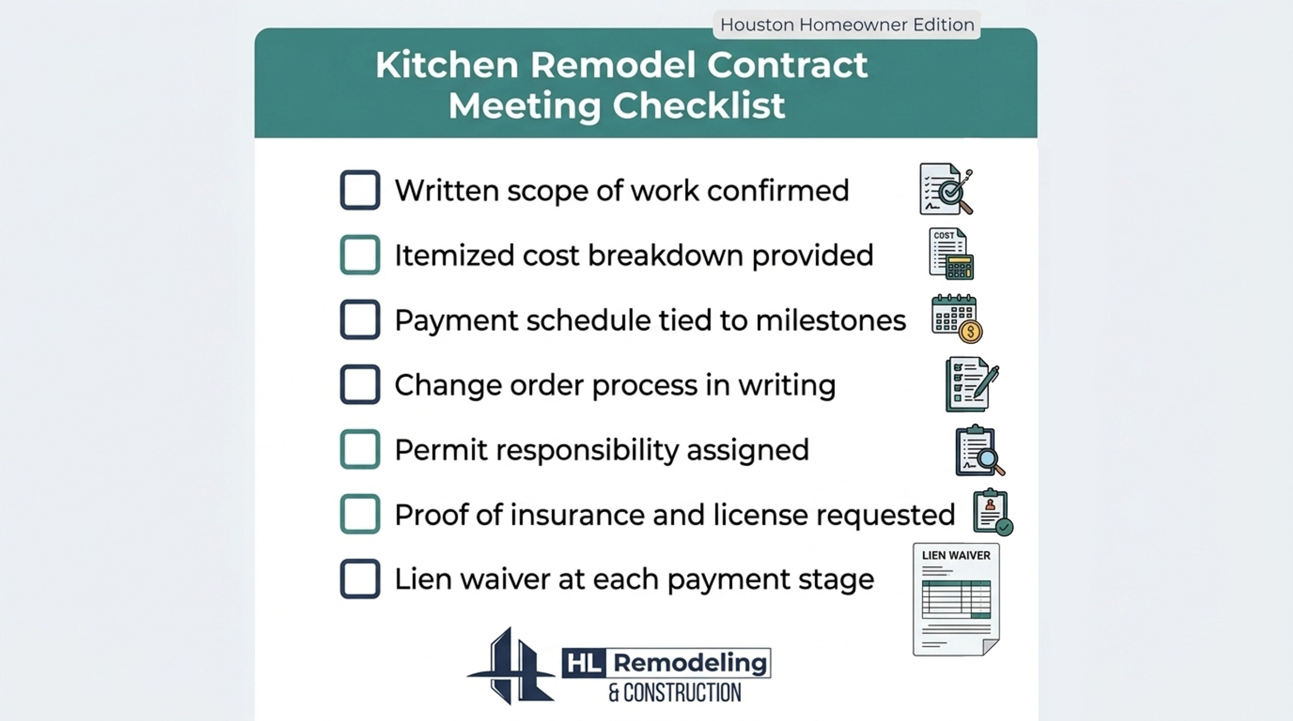 Contract Meeting Checklist Contract Meeting Checklist