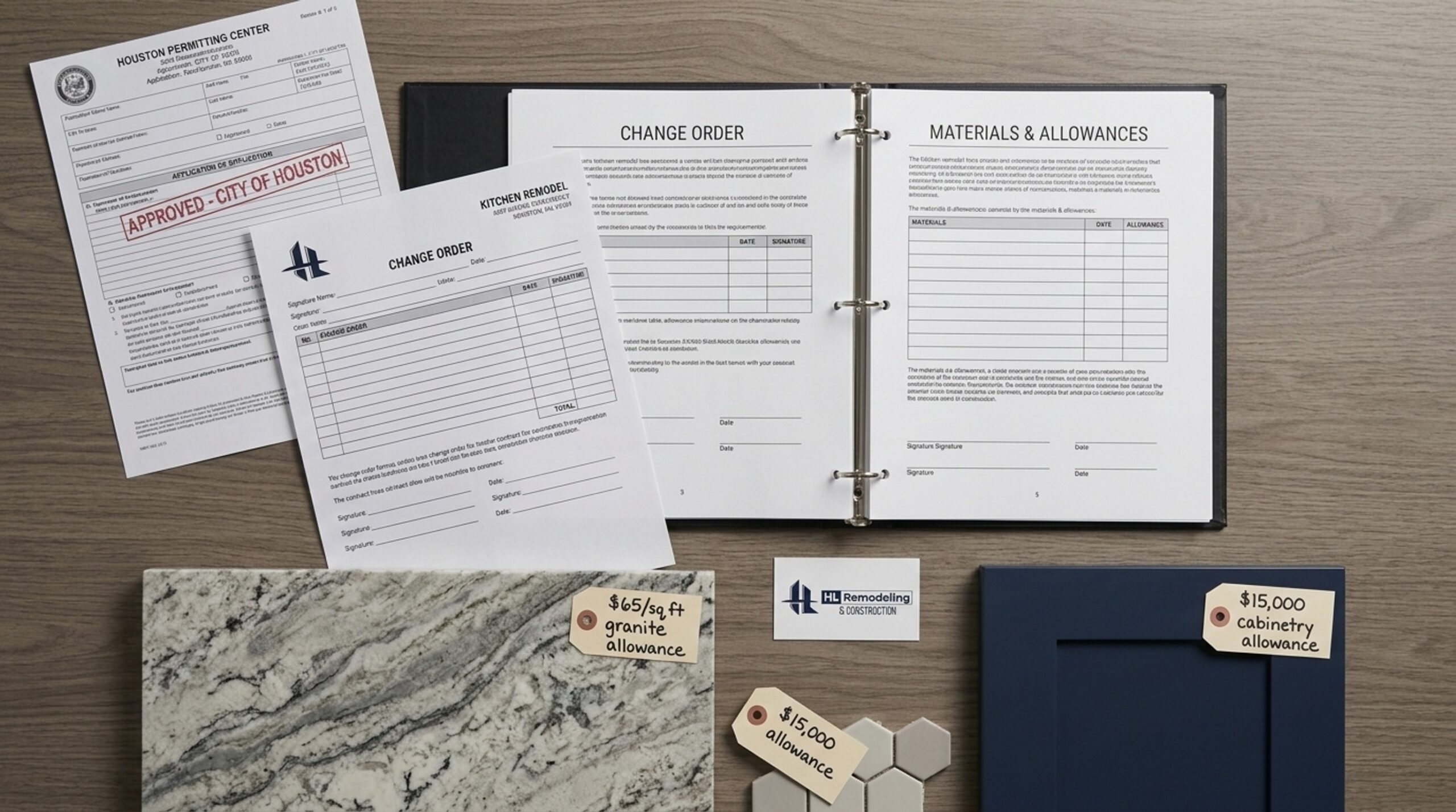materials and change orders side by side materials and change orders side by side